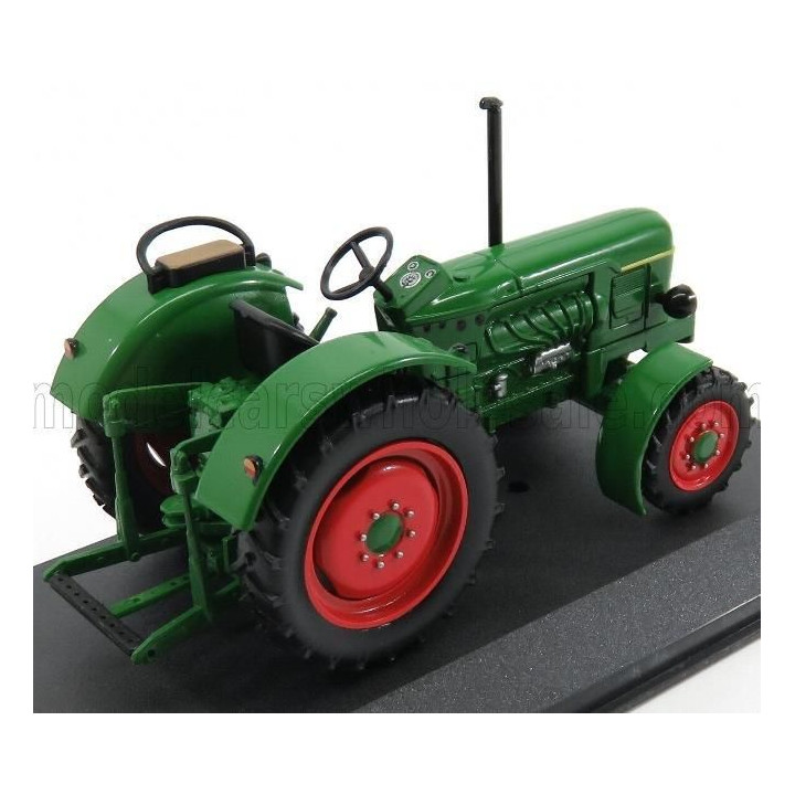 EDICOLA DEUTZ D8005A TRACTOR 1966 - CON VETRINA - WITH SHOWCASE - GREEN RED 1/43