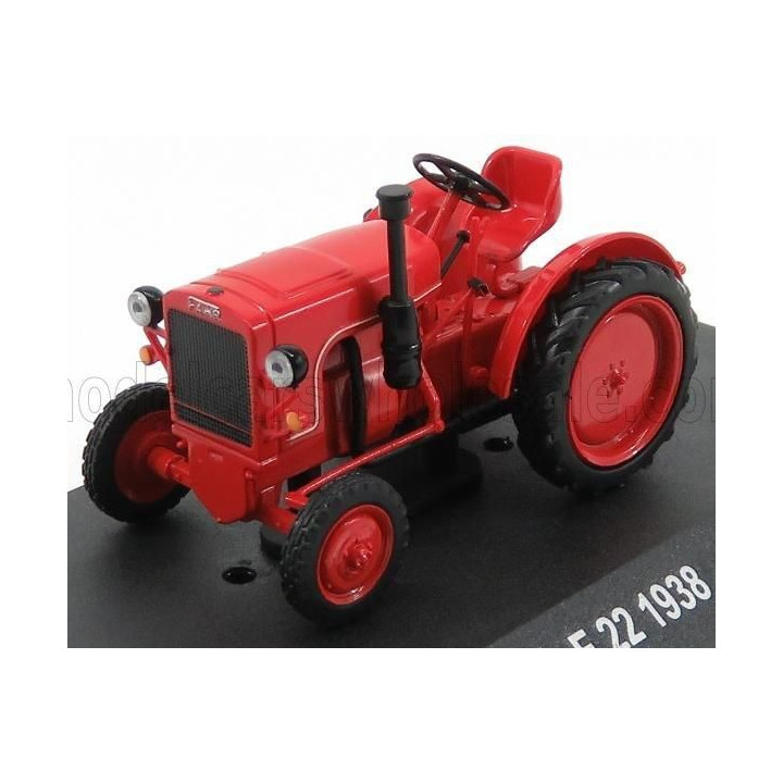 EDICOLA FAHR F22 TRACTOR TRUCK 1938 - CON VETRINA - WITH SHOWCASE - RED 1/43