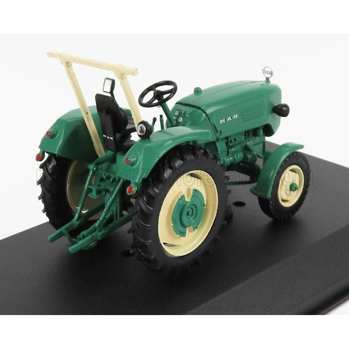 EDICOLA MAN 4L1 TRACTOR 1960 - CON VETRINA - WITH SHOWCASE - GREEN 1/43