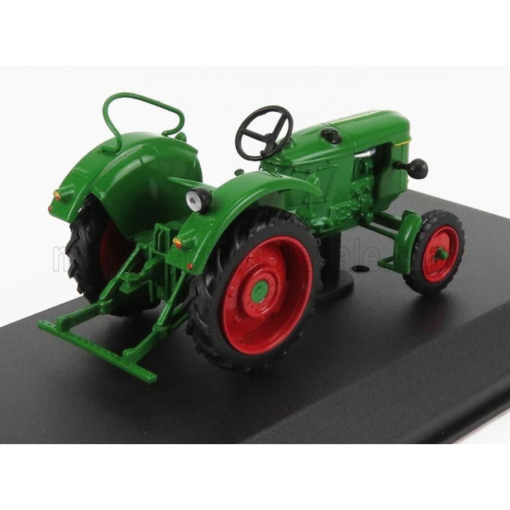 EDICOLA DEUTZ F2L 612/6 TRACTOR 1956 - CON VETRINA - WITH SHOWCASE - GREEN 1/43