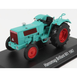EDICOLA HANOMAG BRILLANT 601 TRACTOR GERMANY 1967 - CON VETRINA - WITH SHOWCASE - VERY LIGHT GREEN 1/43