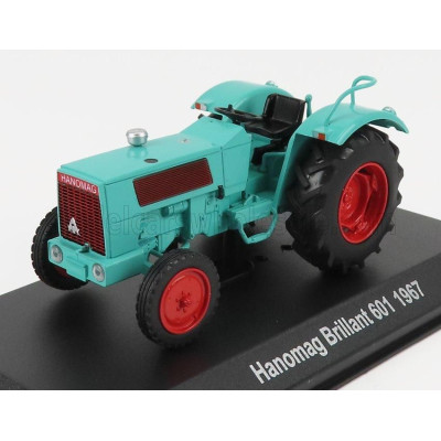 EDICOLA HANOMAG BRILLANT 601 TRACTOR GERMANY 1967 - CON VETRINA - WITH SHOWCASE - VERY LIGHT GREEN 1/43