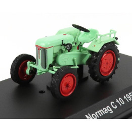 EDICOLA NORMAG C10 TRACTOR 1952 - CON VETRINA - WITH SHOWCASE - VERY LIGHT GREEN 1/43