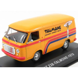 EDICOLA FIAT 238 VAN TALMONE 1970 - YELLOW RED 1/43