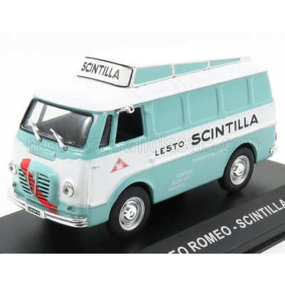 EDICOLA ALFA ROMEO ROMEO VAN SCINTILLA 1956 - LIGHT GREEN WHITE 1/43