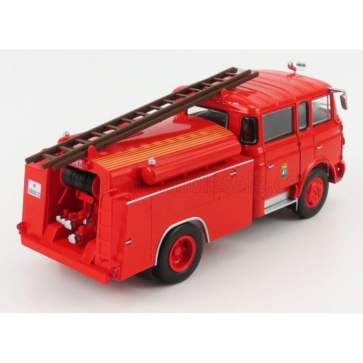 EDICOLA BERLIET GAK 17 FTP TANKER FIRE ENGINE FRANCE 1960 - RED 1/43