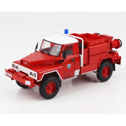 EDICOLA ACMAT TPK 4.20 TANKER TRUCK ANTINCENDIO BOSCHIVO SAPEURS POMPIERS FRANCE 1985 - RED WHITE 1/43