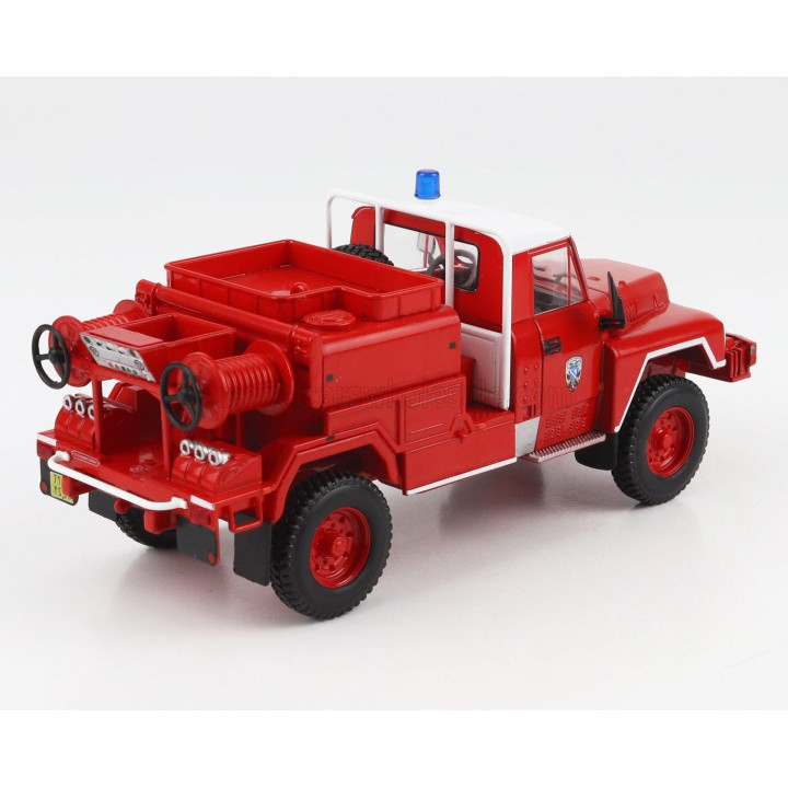 EDICOLA ACMAT TPK 4.20 TANKER TRUCK ANTINCENDIO BOSCHIVO SAPEURS POMPIERS FRANCE 1985 - RED WHITE 1/43