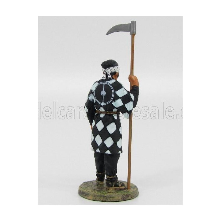 EDICOLA FIGURES VIGILI DEL FUOCO VIGILE DEL FUOCO GIAPPONESE CON ASCIA 1858 - JAPANESE FIREMAN - BLACK WHITE 1/32
