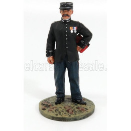 EDICOLA FIGURES VIGILI DEL FUOCO VIGILE DEL FUOCO FIREMAN OFFICER FRANCE 1930 - BLACK BLUE 1/32