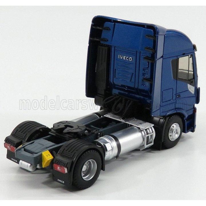 ELIGOR IVECO FIAT STRALIS 460NP TRACTOR TRUCK 2-ASSI 2015 - EXCLUSIVE CARMODEL - BLUE MET 1/43