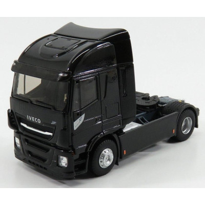 ELIGOR IVECO FIAT STRALIS 570XP TRACTOR TRUCK 2-ASSI 2016 - EXCLUSIVE CARMODEL - BRILLANT BLACK 1/43