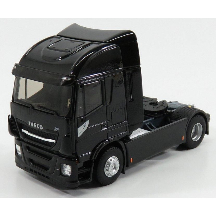 ELIGOR IVECO FIAT STRALIS 570XP TRACTOR TRUCK 2-ASSI 2016 - EXCLUSIVE CARMODEL - BRILLANT BLACK 1/43