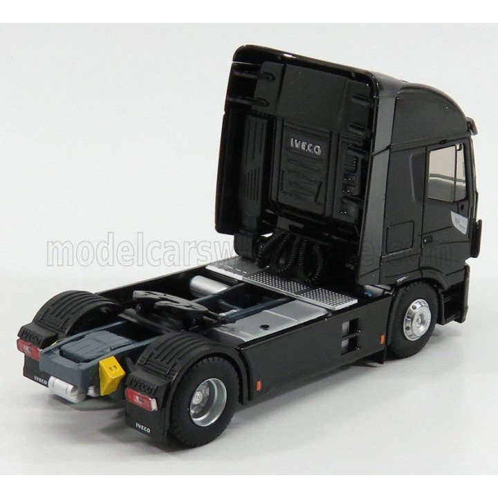 ELIGOR IVECO FIAT STRALIS 570XP TRACTOR TRUCK 2-ASSI 2016 - EXCLUSIVE CARMODEL - BRILLANT BLACK 1/43