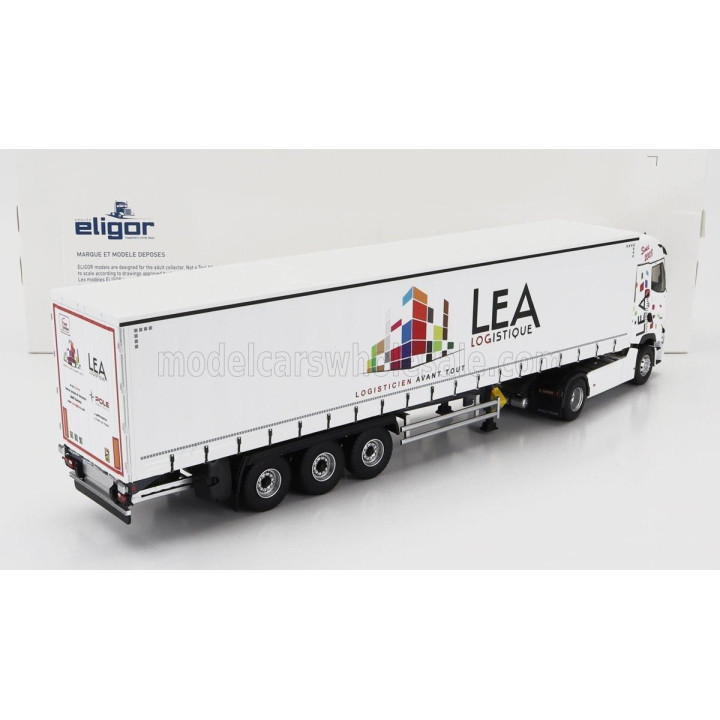 ELIGOR RENAULT T520 TRUCK TELONATO LEA TRANSPORTS 2021 - WHITE 1/43