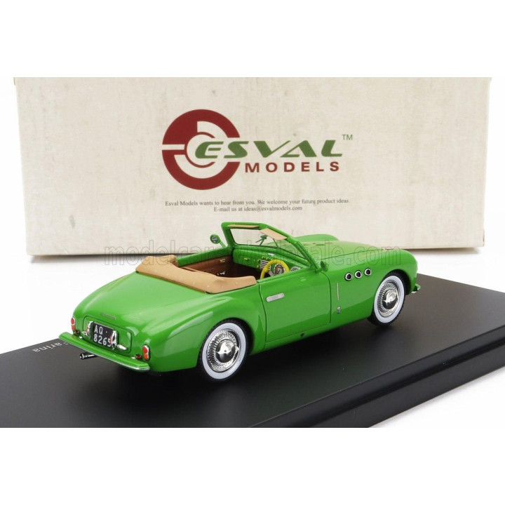 ESVAL MODEL CISITALIA 202 SC STABILIMENTI FARINA CABRIOLET OPEN 1947 - GREEN 1/43
