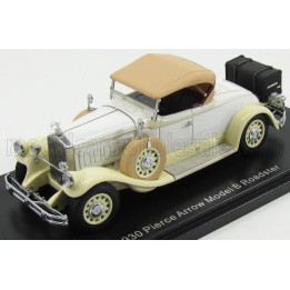 ESVAL MODEL PIERCE ARROW MODEL B ROADSTER CLOSED 1930 - BEIGE WHITE 1/43