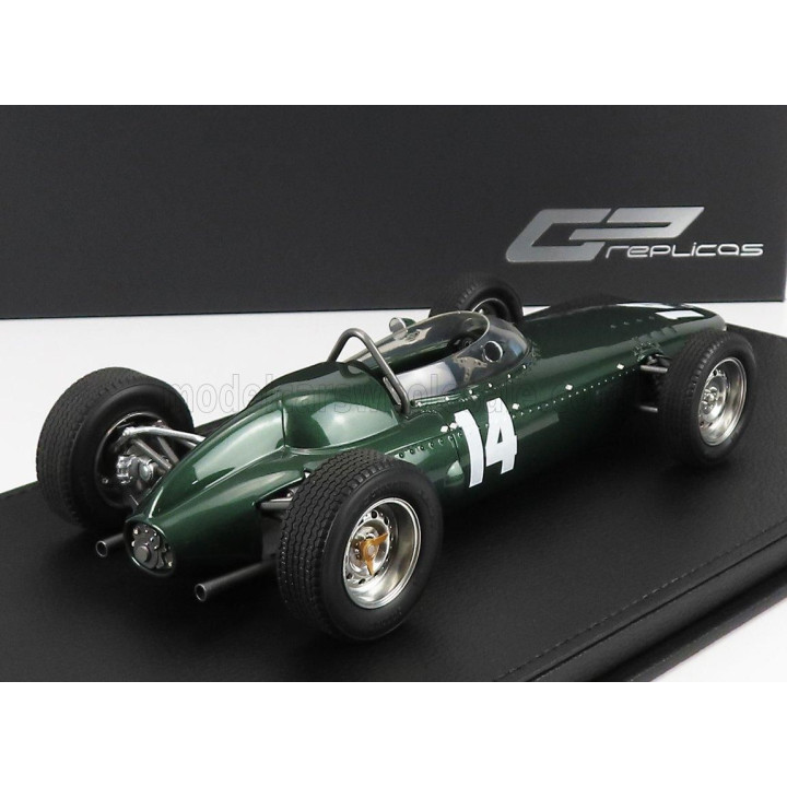 GP REPLICAS BRM F1 P57 BRM TEAM N 14 WINNER ITALIAN GP MONZA WORLD CHAMPION 1962  GRAHAM HILL - CON VETRINA - WITH SHOWCASE - GR