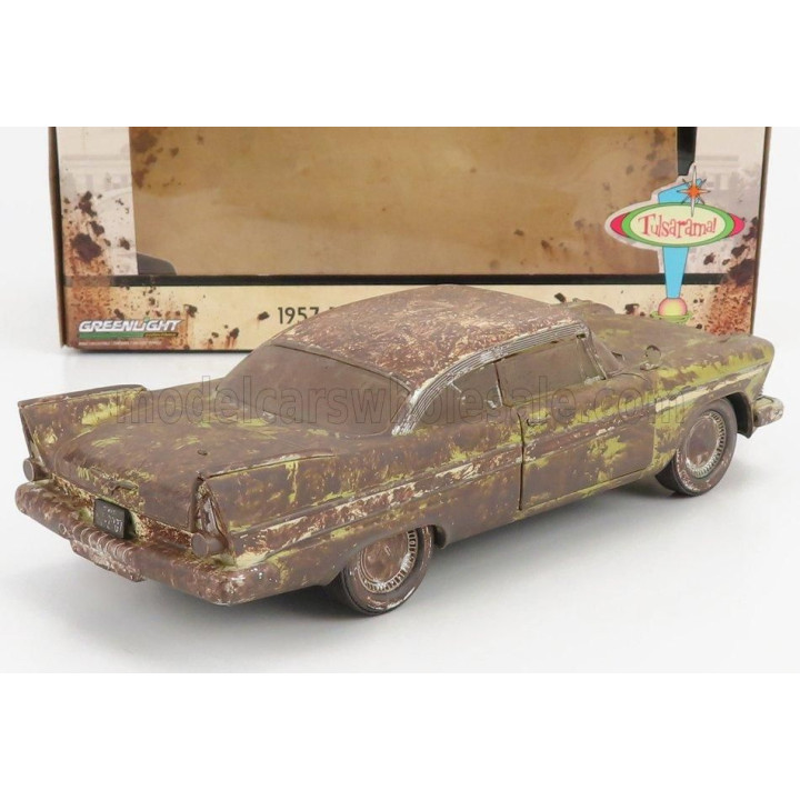 GREENLIGHT PLYMOUTH BELVEDERE TULSA OKLAHOMA 1957 - GREEN BROWN 1/24