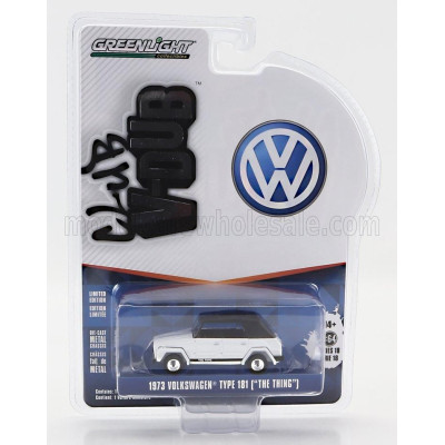 GREENLIGHT VOLKSWAGEN TYPE 181 THING CABRIOLET CLOSED 1973 - WHITE BLACK 1/64