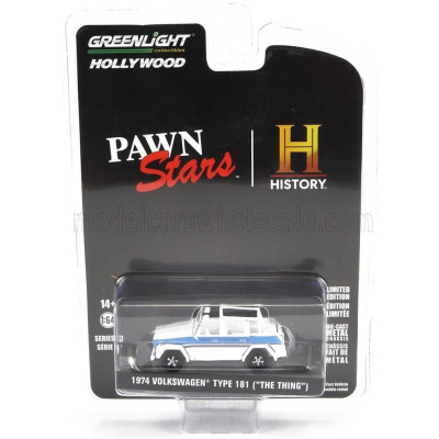 GREENLIGHT VOLKSWAGEN TYPE 181 THE THING 1974 - WHITE BLUE 1/64
