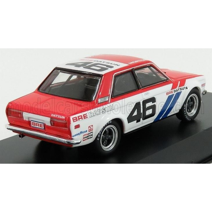GREENLIGHT DATSUN 510 BROCK RACING N 46 TOKYO TORQUE 1971 - RED WHITE 1/43