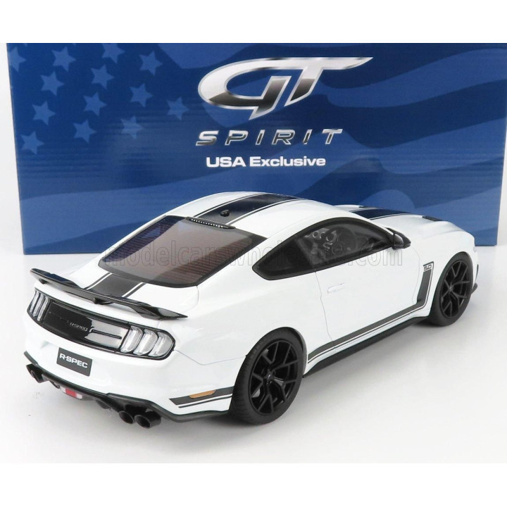 GT SPIRIT FORD USA MUSTANG COUPE 5.0 R-SPEC RHD 2020 - WHITE BLACK 1/18