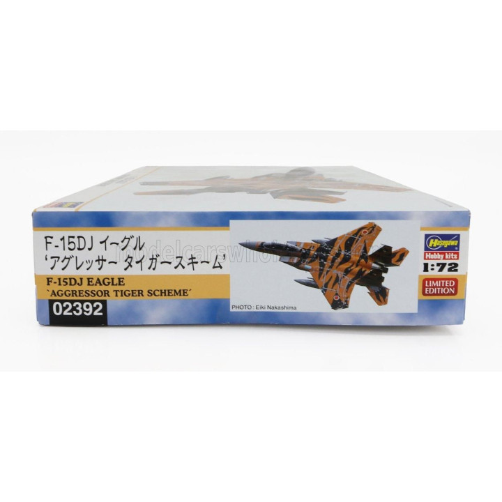 HASEGAWA McDONNEL DOUGLAS F-15DJ EAGLE AGGRESSOR TIGER SCHEME MILITARY AIRPLANE 1988 1/72