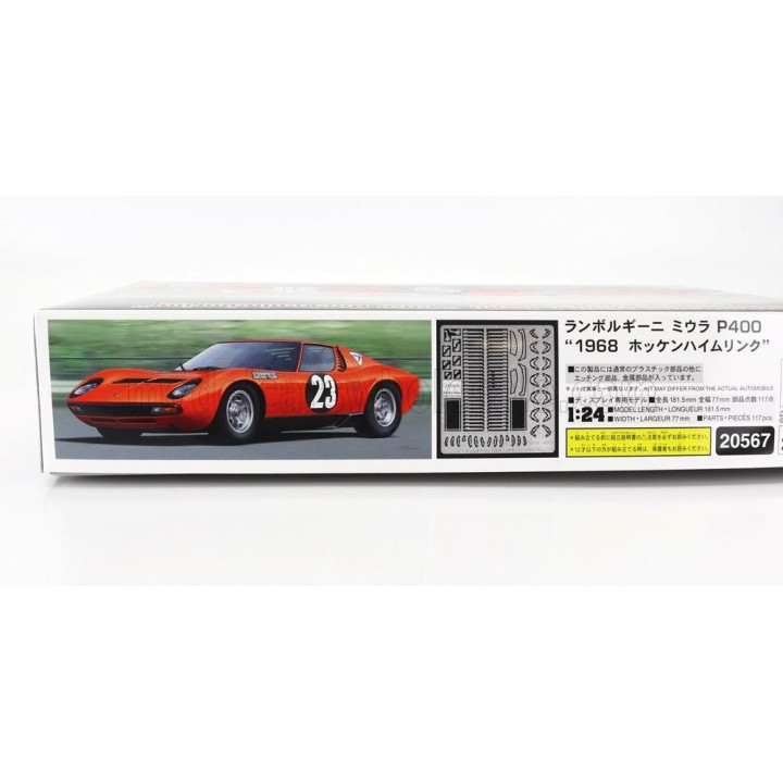 HASEGAWA LAMBORGHINI MIURA P400 N 23 HOCKENHEIMRING 1968 1/24