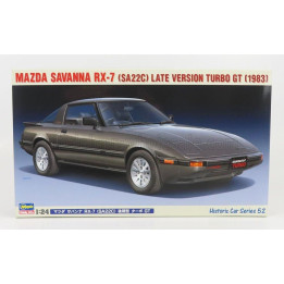 HASEGAWA MAZDA SAVANNA RX-7 (SA22C) TURBO GT 1983 1/24