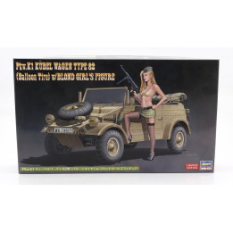 HASEGAWA VOLKSWAGEN TYPE 82 CABRIOLET OPEN MILITARY 1940 1/24