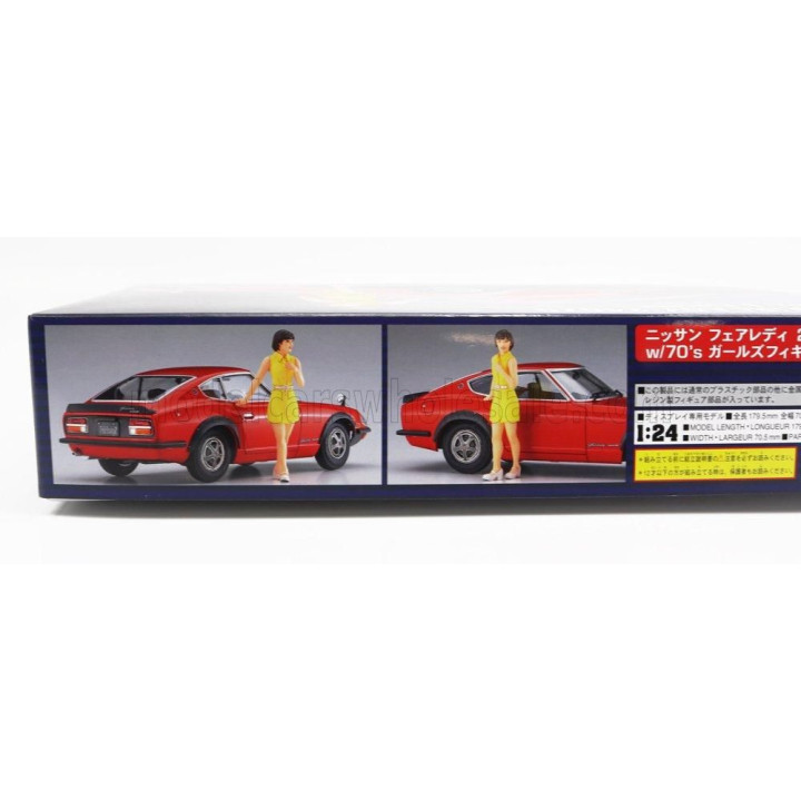 HASEGAWA NISSAN FAIRLADY 240ZG COUPE WITH 70s GIRL FIGURE 1972 1/24