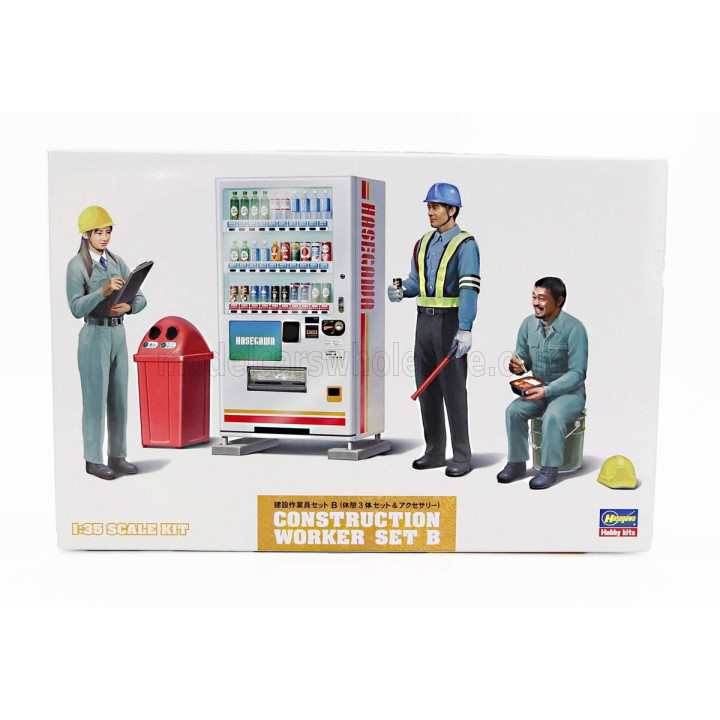 HASEGAWA ACCESSORIES CONSTRUCTION WORKER SET B 1/35