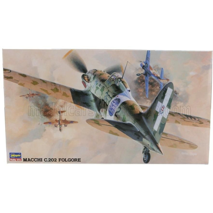HASEGAWA MACCHI MC.202 FOLGORE AIRPLANE MILITARY 1943 1/48