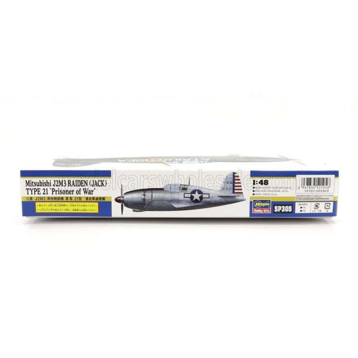 HASEGAWA MITSUBISHI J2M3 RAIDEN TYPE 21 PRISONER OF WAR MILITARY AIRPLANE 1942 1/48
