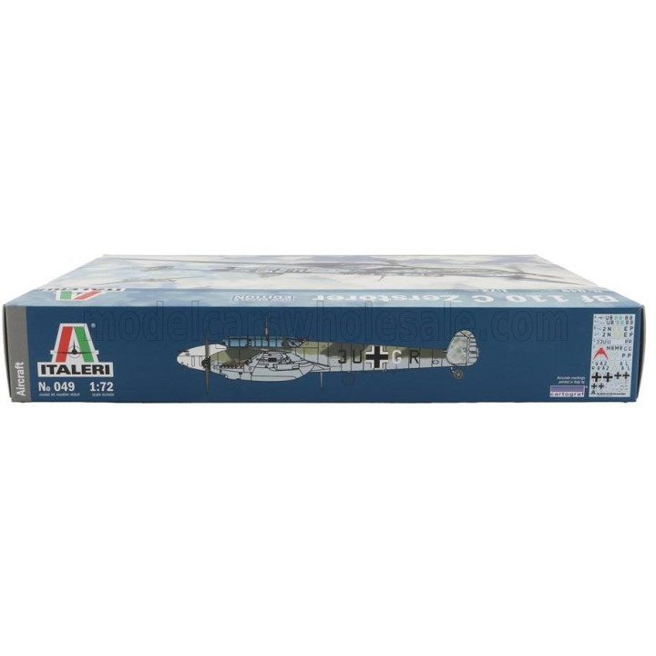 ITALERI MESSERSCHMITT BF 110C ZERSTORER MILITARY AIRPLANE 1941 1/72