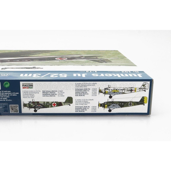 ITALERI JUNKERS JU-52/3M MILITARY AIRPLANE 1935 1/72