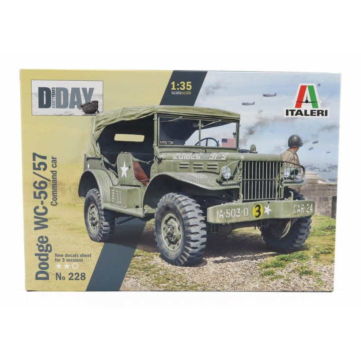 ITALERI DODGE WC56/57 4X4 COMMAND CAR MILITARY 1944 1/35