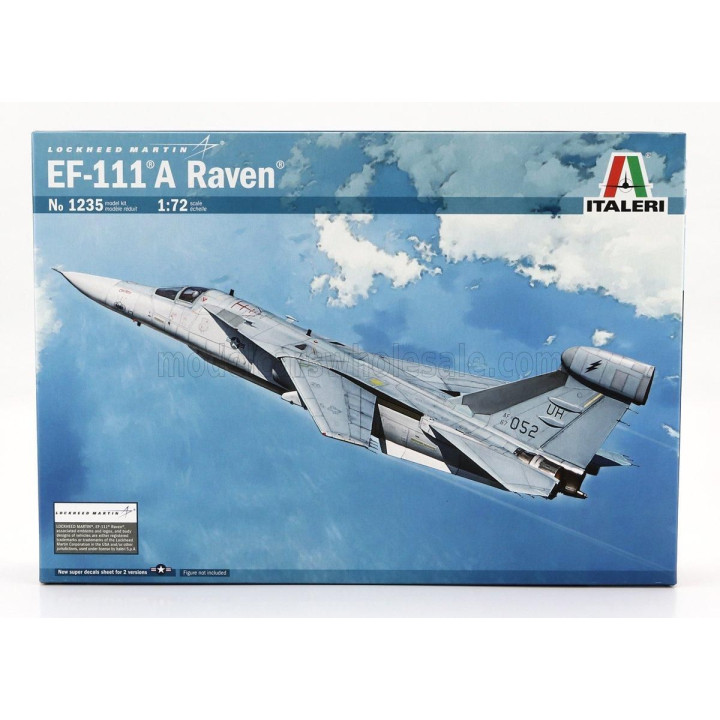 ITALERI LOCKHEED MARTIN EF-111A RAVEN MILITARY AIRPLANE 1978 1/72