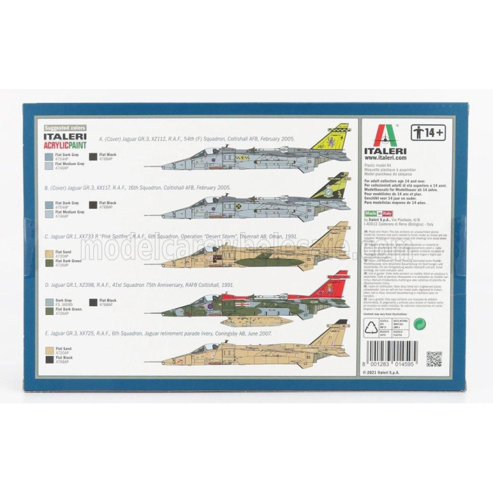 ITALERI JAGUAR SEPECAT GR.1/GR.3 AIRPLANE MILITARY 1973 1/72