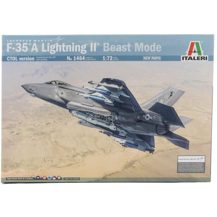 ITALERI LOCKHEED MARTIN F-35 A LIGHTING II MILITARY AIRPLANE 2011 1/72