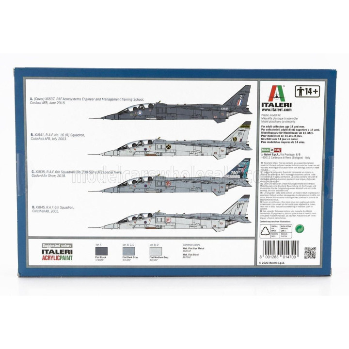 ITALERI JAGUAR T.2 R.A.F TRAINER MILITARY AIRPLANE 1970 1/72