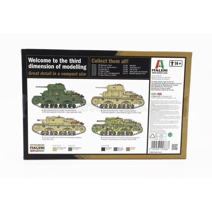 ITALERI TANK SEMOVENTI MILITARY 1935 1/56