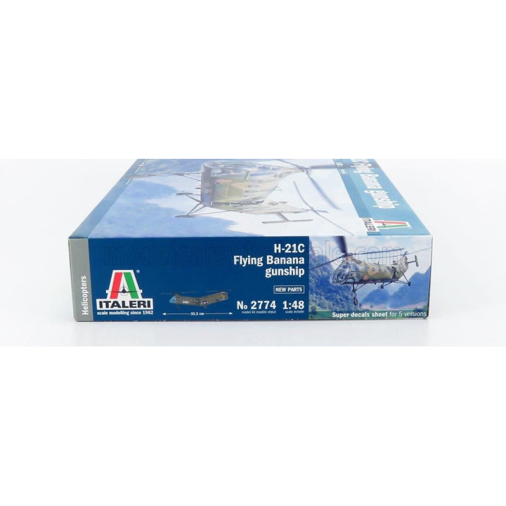 ITALERI PIASECKI H21-C FLYNING BANANA GUNSHIP HELICOPTER MILITARY 1952 1/48