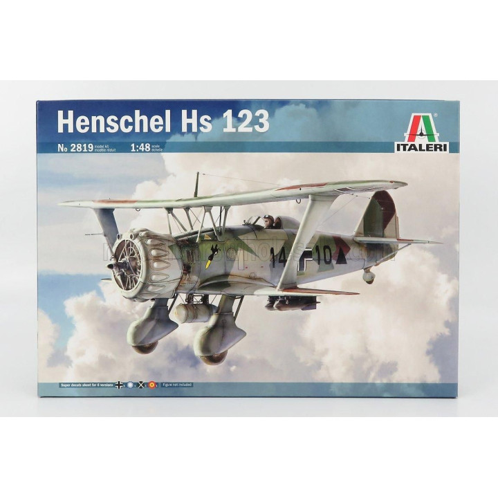 ITALERI HENSCHEL HS123 AIRPLANE MILITARY 1936 1/48
