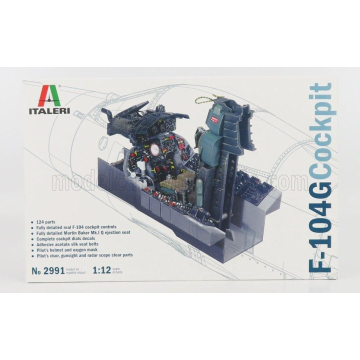 ITALERI LOCKHEED MARTIN COCKPIT - POSTAZIONE DI PILOTAGGIO F-104G STARFIGHTER MILITARY AIRPLANE 1958 1/12