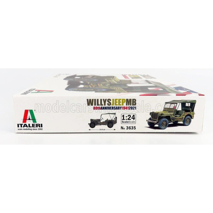 ITALERI JEEP WILLY MB US ARMY MILITARY SOFT-TOP 1942 1/24
