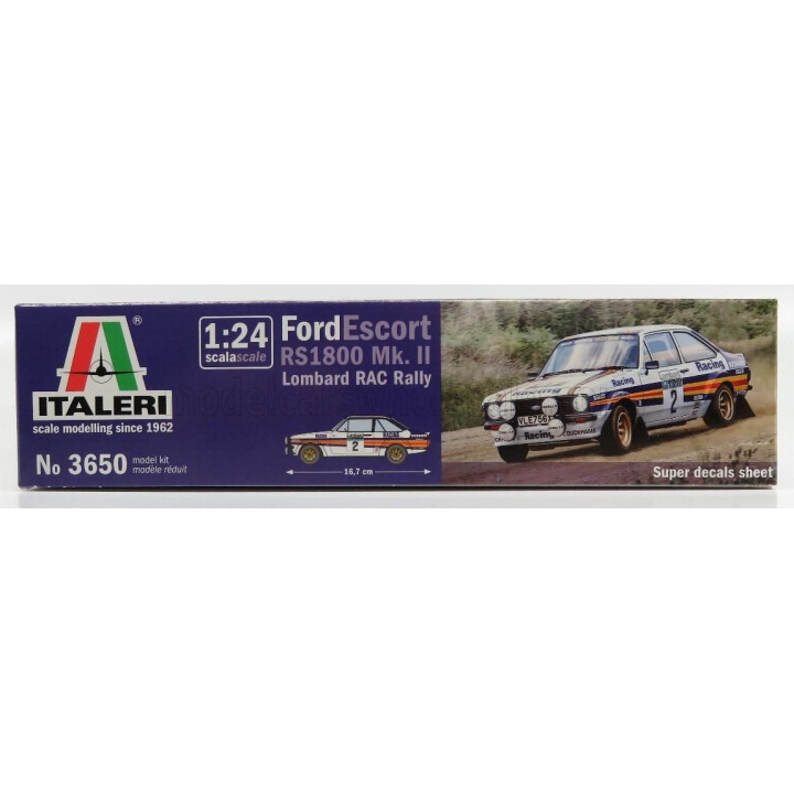 ITALERI FORD ENGLAND ESCORT MKII N 2 RALLY RAC LOMBARD 1981 A.VATANEN - D.RICHARDS 1/24
