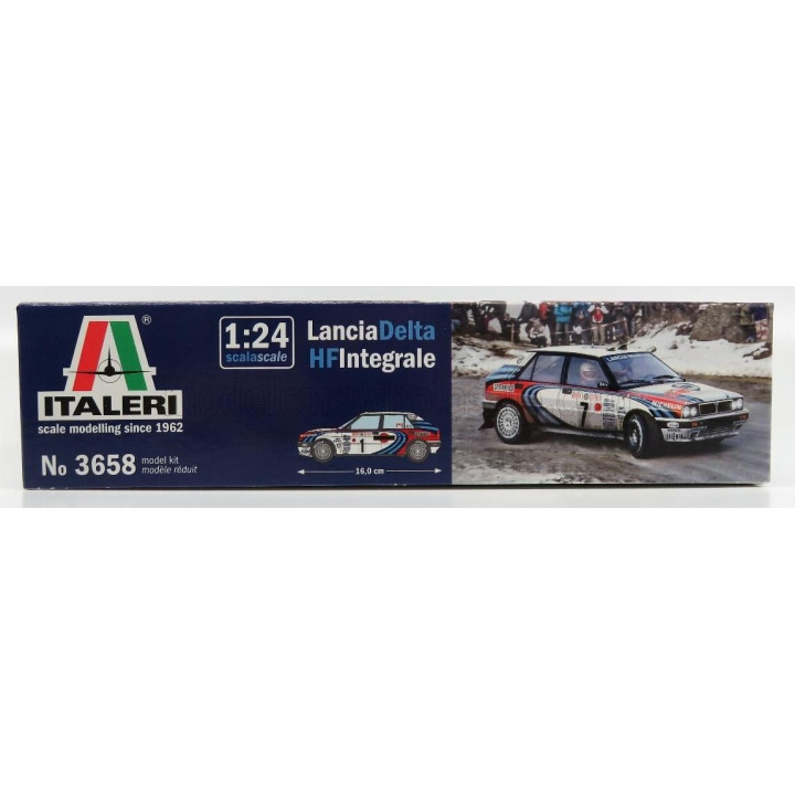 ITALERI LANCIA DELTA HF INTEGRALE MARTINI 16V N 1 RALLY MONTECARLO 1990 M.BIASION - T.SIVIERO + DELTA HF INTEGRALE 16V MARTINI N