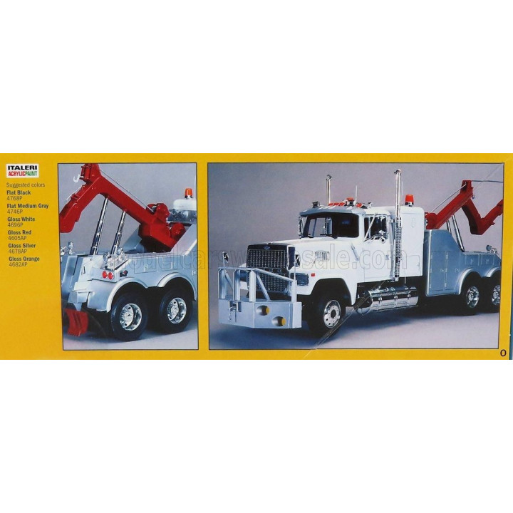 ITALERI FORD USA 9000 TRACTOR TRUCK 3-ASSI 1986 CARRO ATTREZZI - WRECKER ROAD SERVICE 1/24
